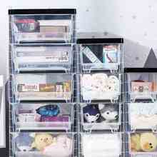 特大床头置物架透明抽屉式储物柜子家用分层收纳柜卧室杂物收纳箱